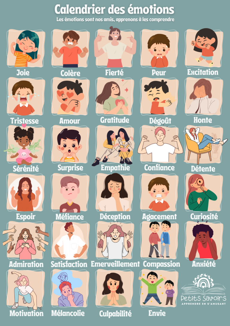 Calendrier des émotions